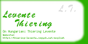 levente thiering business card